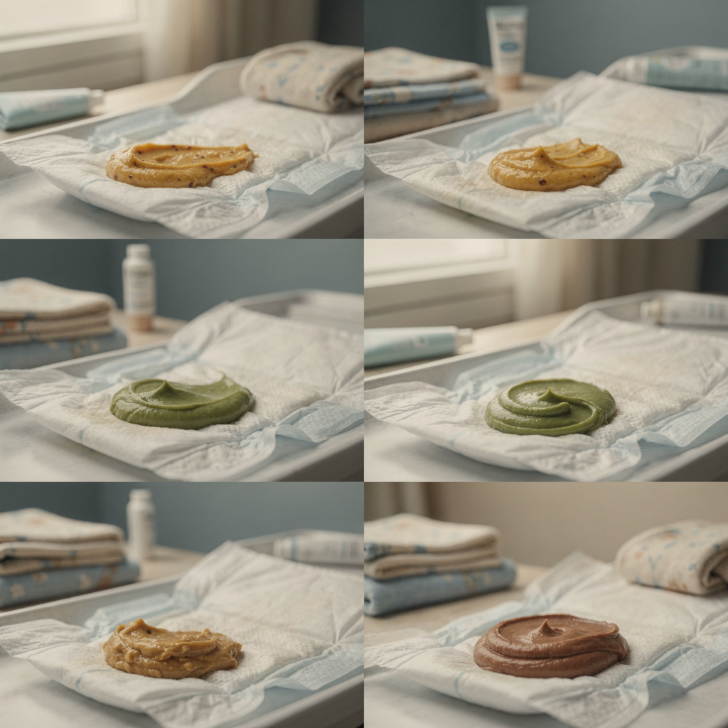 fezes normais / cor normal de cocô no bebê